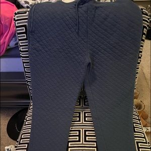 Red camel knit sweat pants